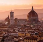 Blick auf Florenz bei Sonnenuntergang