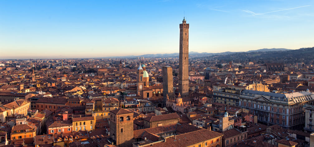 Blick auf Bologna