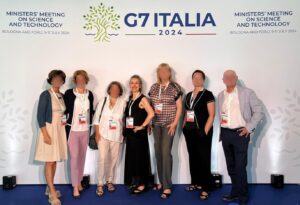Dolmetscherteam bei G7-Ministerkonferenz Bologna anonymisiert